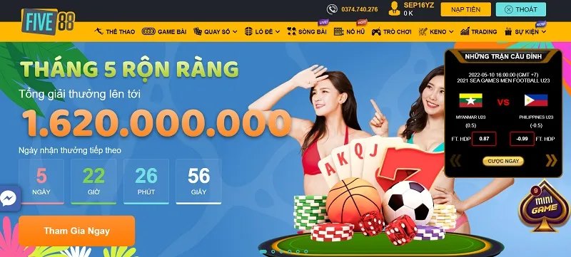 Cập nhập các chương trình khuyến mãi FIVE88 chi tiết 3 Những Vấn Đề Lưu Ý Khi Tham Gia Khuyến Mãi Five88