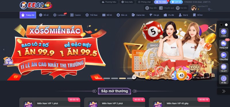 EE88 - Nhà cái dẫn đầu thị trường cá cược trực tuyến 2 Giao Diện Của Trang Chủ Rất Ấn Tượng Khơi Gợi Nên Sự Huyền Bí