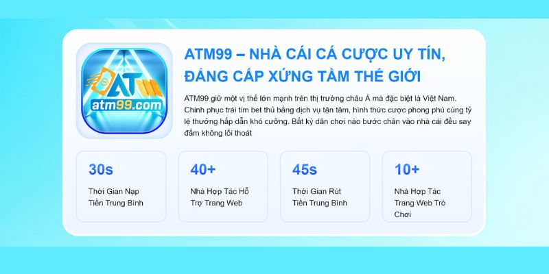 Thông Tin Về Nhà Cái Atm99