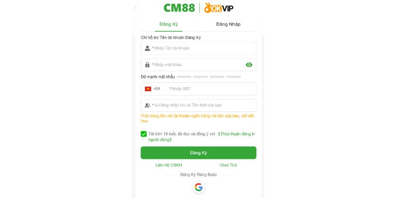 CM88 - Nhà Cái Uy Tín Và Sáng Giá Nhất Việt Nam Năm 2026 4 Hướng Dẫn Mở Tài Khoản Tại Cm88